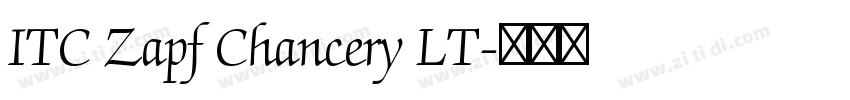 ITC Zapf Chancery LT字体转换